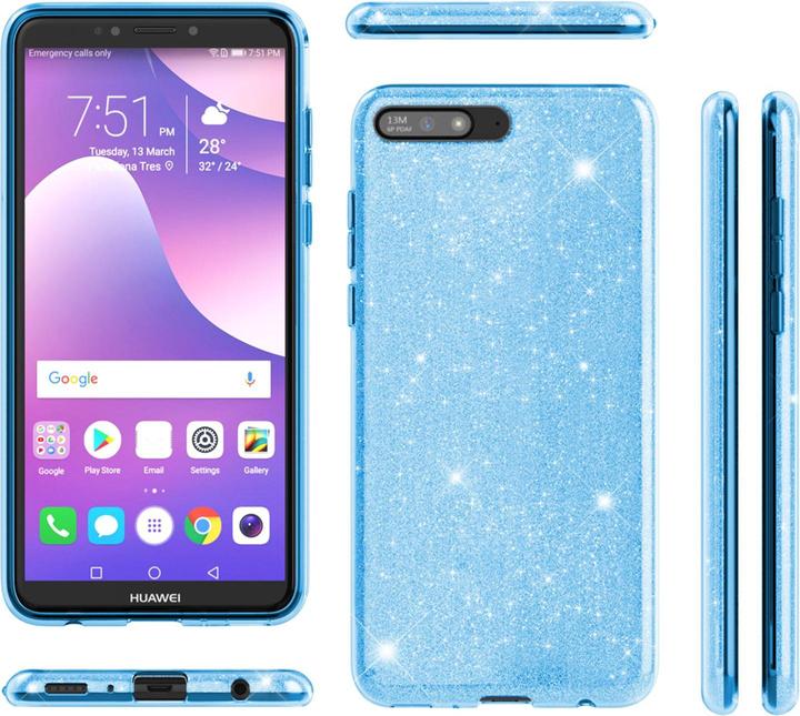 Actual product image Nalia Glitter cover (Huawei Y6 (2018))