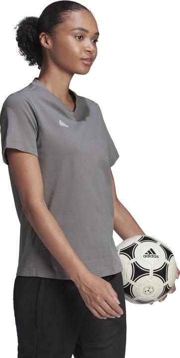 Produktbild adidas Damen T-Shirt Entrada 22 Jersey grau HC0439 (2XS) (XXS)