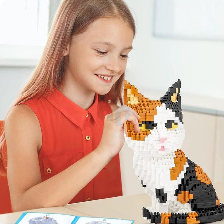 Actual product image Balody 16036 - Sitting Cat (1300 pieces)