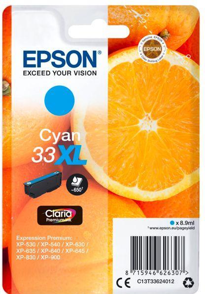 Actual product image Epson 33XL Claria Premium (C)