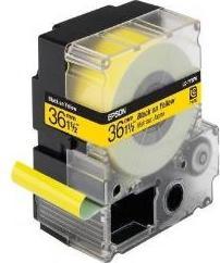 Epson Label Cassette Lk-7ybp (3.60 cm, Yellow, Black)