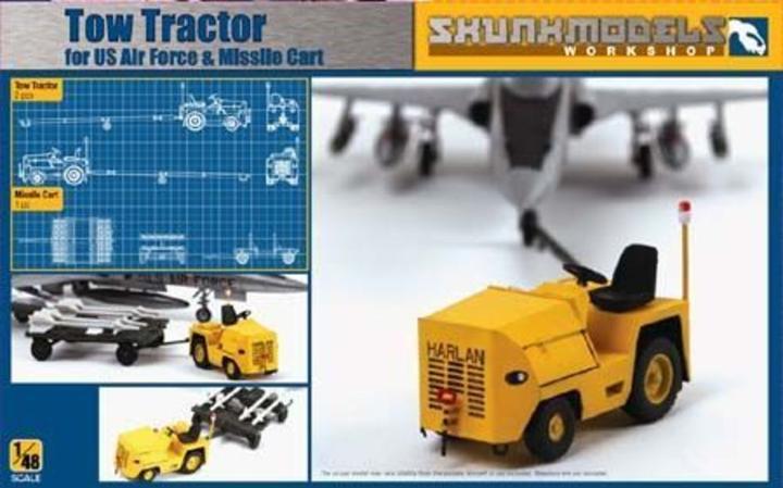 Actual product image Skunkmodels Workshop Usaf Harlon Tow Tractor W/ Missile Trail