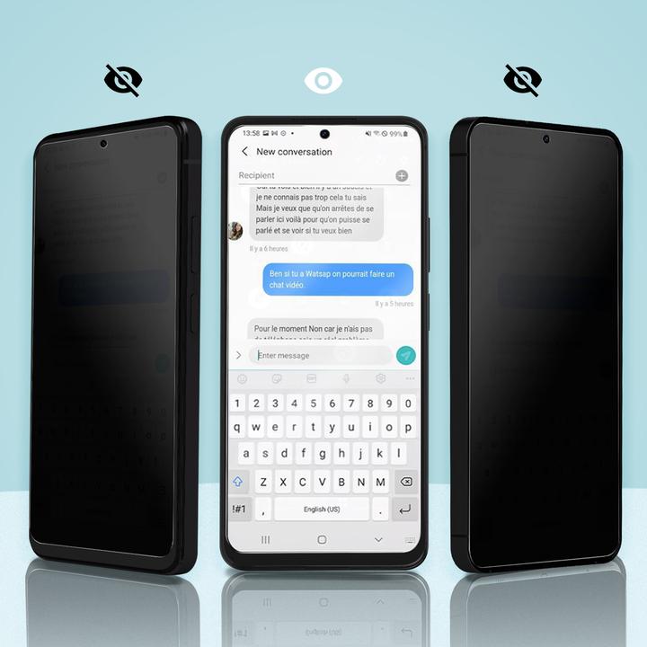 Actual product image Avizar ClearGuard Privacy Film (1 Piece, Samsung Galaxy S25)