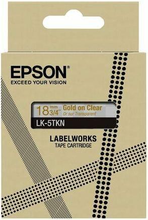 Produktbild Epson Metallic Clear/Gold 18mm LK-5TKN (1.80 cm, Transparent)