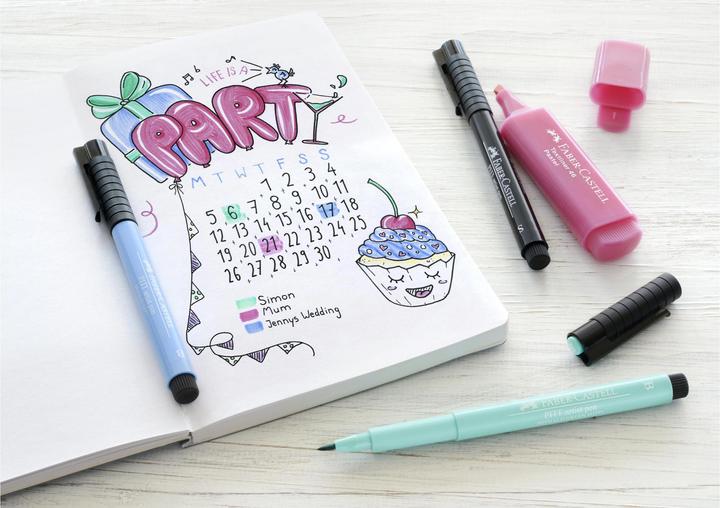 Produktbild Faber-Castell PITT ARTIST PEN - Tuschestift Set (Mehrfarbig, 9 x)
