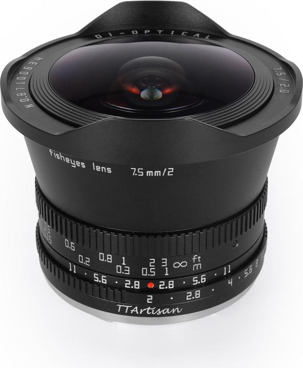Produktbild TTArtisan 7.5 mm, f/2.0 (Sony E, APS-C / DX)