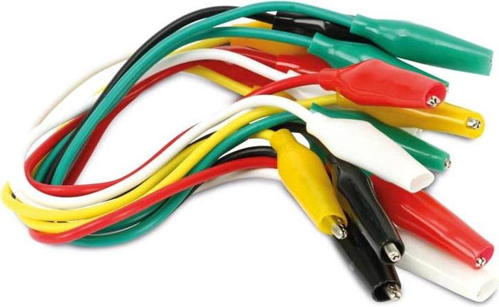 Actual product image Eneroid Test leads with crocodile clips, 0.5 mm², 200 mm, 10 pieces