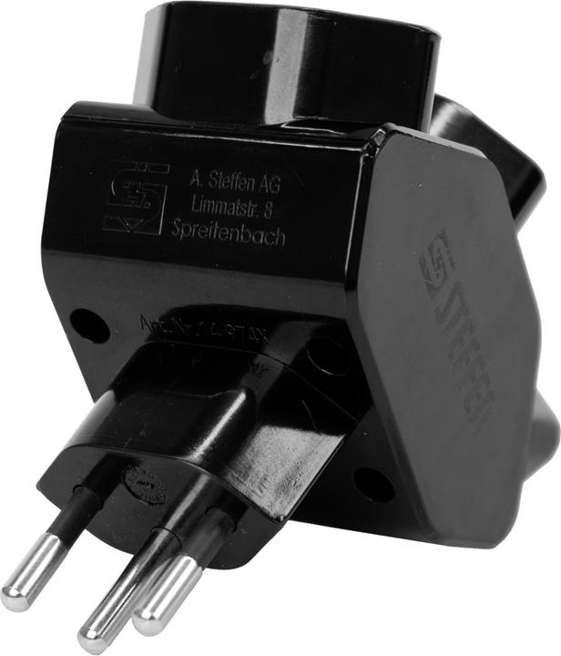 Image du produit Steffen Fiche de branchement 3xT13 KS noir (Type 13, 3 x)