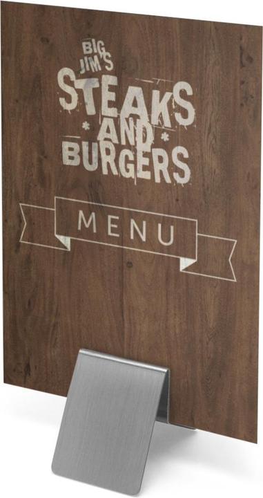 Actual product image Deflecto 794161 Brochure holder stainless steel 1 pc (W x H x D) 50 x 50 x 67 mm