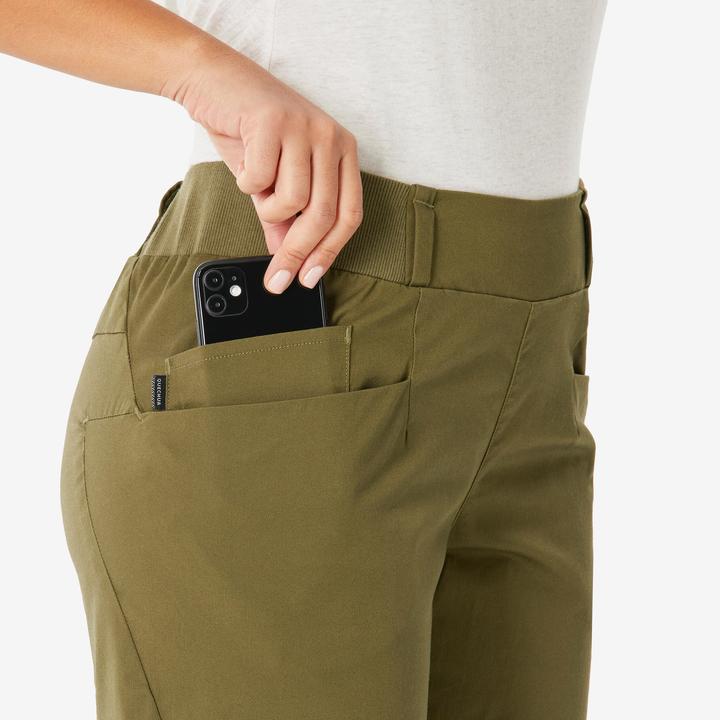 Image du produit Quechua Bermuda nh500 vert olive doré f (46)