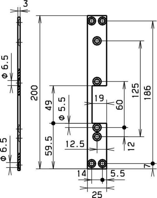 Actual product image effeff Flat striking plates for door openers (Striking plate)