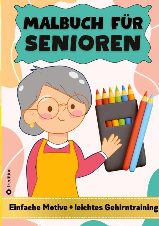 Produktbild Malbuch fr Senioren - Einfache Motive, Malen nach Zahlen, Einfache Muster, Gehirntraining