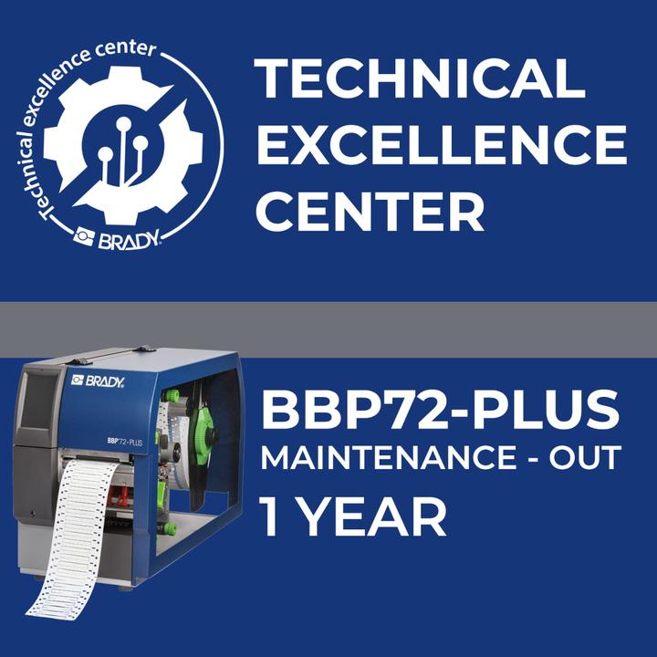 Actual product image Brady Service contract BBP72+