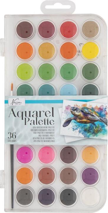 Image du produit Grafix Palette de couleurs aquarelle, 36 couleurs (Aquarelle)