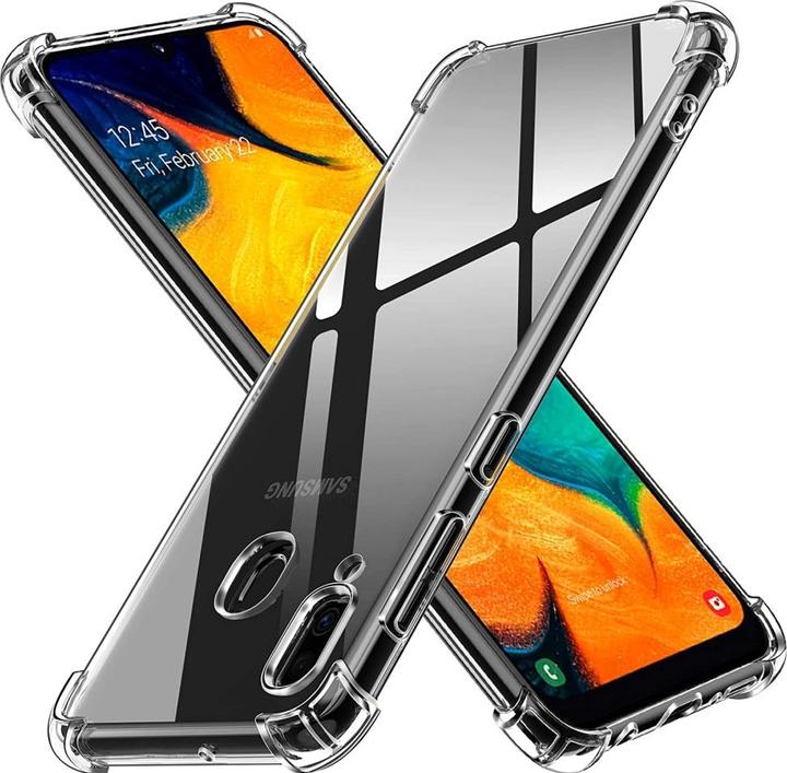 Actual product image Screenguard Samsung Galaxy A40 Case Crystal Soft Airbag Bumper (Samsung Galaxy A40)