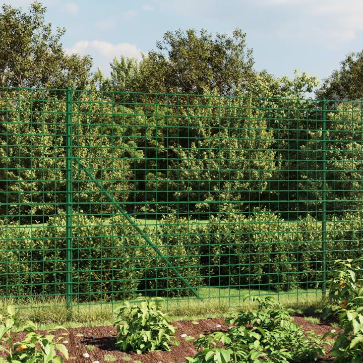 Productafbeelding VidaXL Kettinghek met grondbussen Schutting Tuinhek Kettinghek groen
