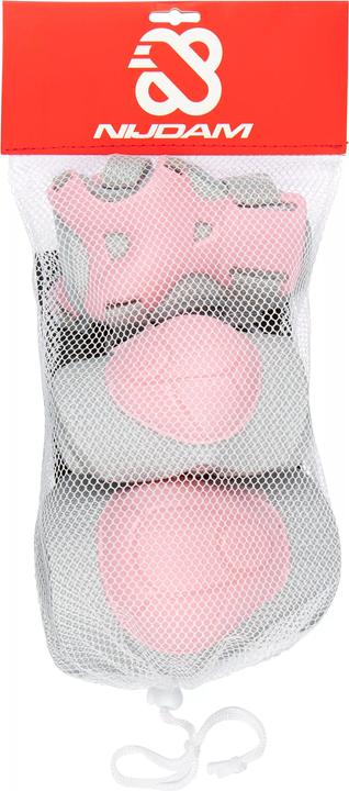 Actual product image Nijdam Skate Set (L, Wrist protectors, Knee pad, Elbow protectors, 6 pieces)