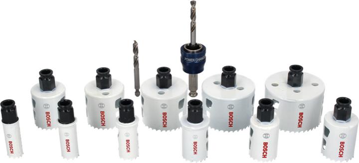 Immagine prodotto Bosch Professional Zubehör Set di seghe a tazza Progressor (20 mm, 22 mm, 25 mm, 32 mm, 35 mm, 40 mm, 44 mm, 76 mm, 60 mm, 68 mm, 51 mm)