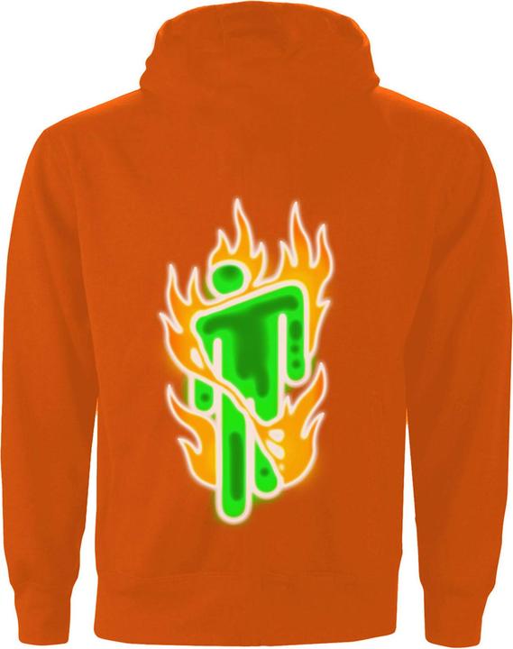 Actual product image Universal Textiles Unisex Adult Flames Logo Hoodie (L)