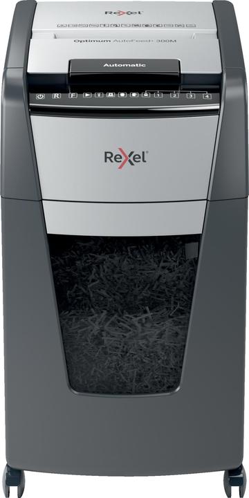 Actual product image Rexel Optimum AutoFeed+ 300M Shredder micro-cut 2 x 15 mm 60 l Number of sheets (max.): 300 Secure (Microcut)