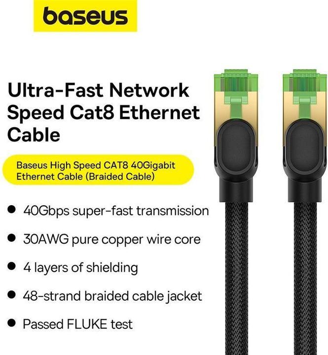 Produktbild Baseus Netzwerkkabel (S/FTP, CAT8.1, 10 m)