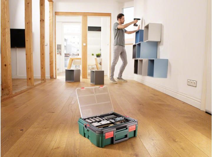 Actual product image Bosch Home & Garden PSR 1800 LI-2 Systembox Set (Rechargeable battery operated)