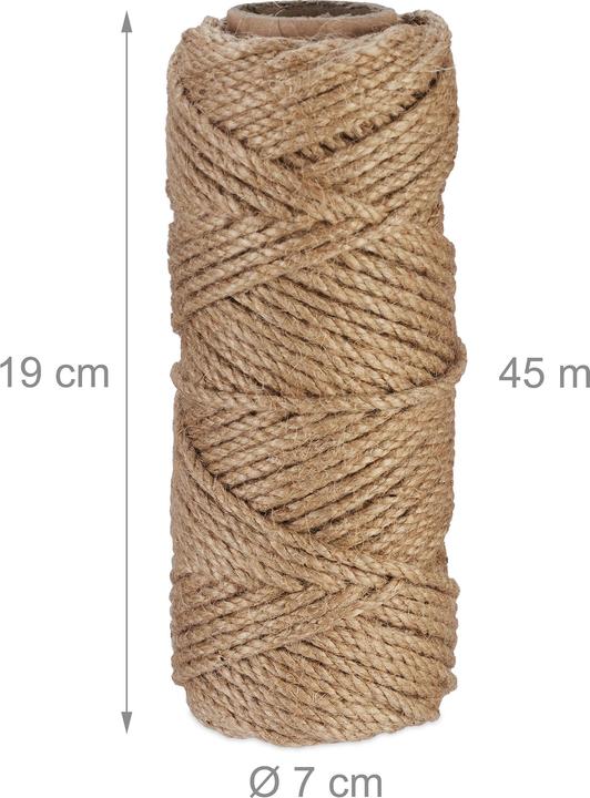 Actual product image Relaxdays 2x natural rope