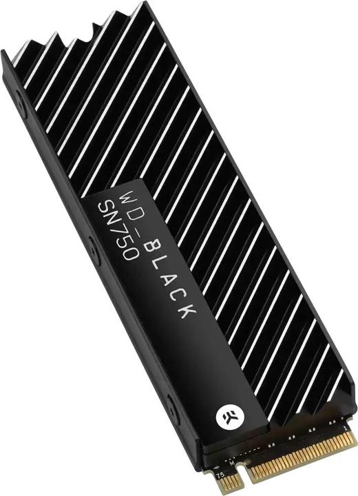 Produktbild WD Black SN750 Gaming - mit Heatsink (500 GB, M.2 2280)