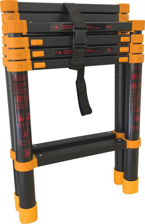 Image du produit CarTech Échelle pliante extensible alu 2.6M (Échelle télescopique, 205 cm)