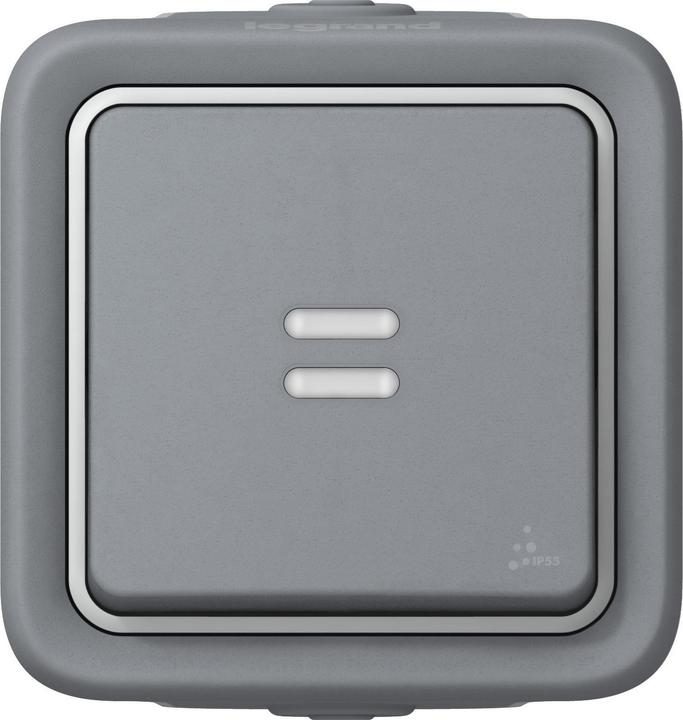 Image du produit Legrand Plexo APWG Bouton-poussoir lumineux 69722 IP55 unipolaire gris