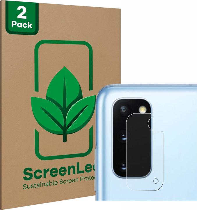Actual product image ScreenLeaf Protective film sustainable screen protector screen protector film clear transparent (2 Piece, Samsung Galaxy S20+)