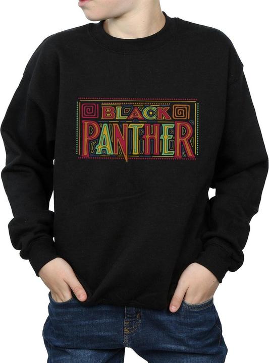 Immagine prodotto Black Panther Tribal Logo Felpa Ragazzi (152, 158)