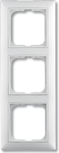 ABB basic55 ram, mat hvid, 3 moduler