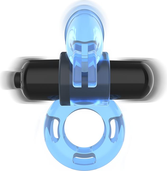 Image du produit Intense Fry Rechargeable Et Anneau Vibrant Bleu (7 cm)