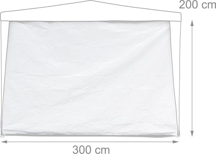 Produktbild Relaxdays 3x Pavillon-Seitenteile (10 cm, 30 cm)