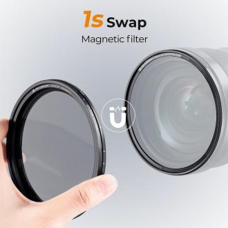 Actual product image K&F Concept Concept Nano X No Fork ND8-128 Magnetic Filter - 82mm (82 mm, Neutral density filter, 82 mm)