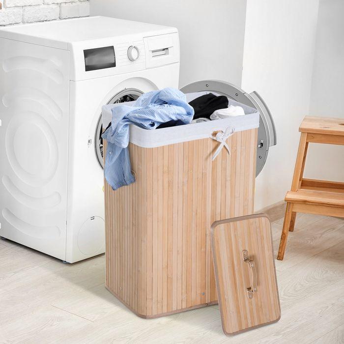 Actual product image Homcom Laundry basket with 2 handles (72 l)