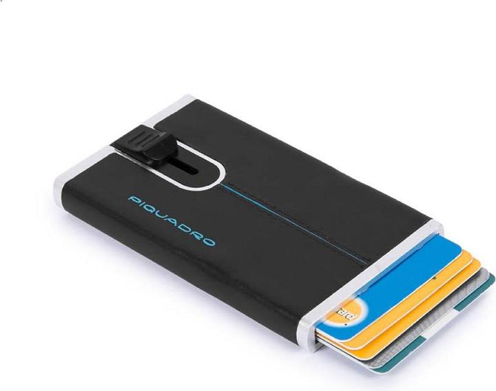Actual product image Piquadro Blue Square - Credit card case with sliding system