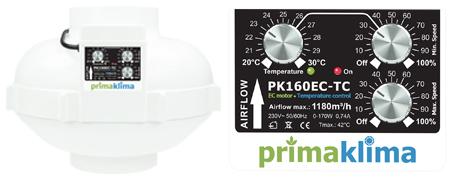 Produktbild Prima Klima Rohr-Ventilator EC 160 / Temp/Speed Control