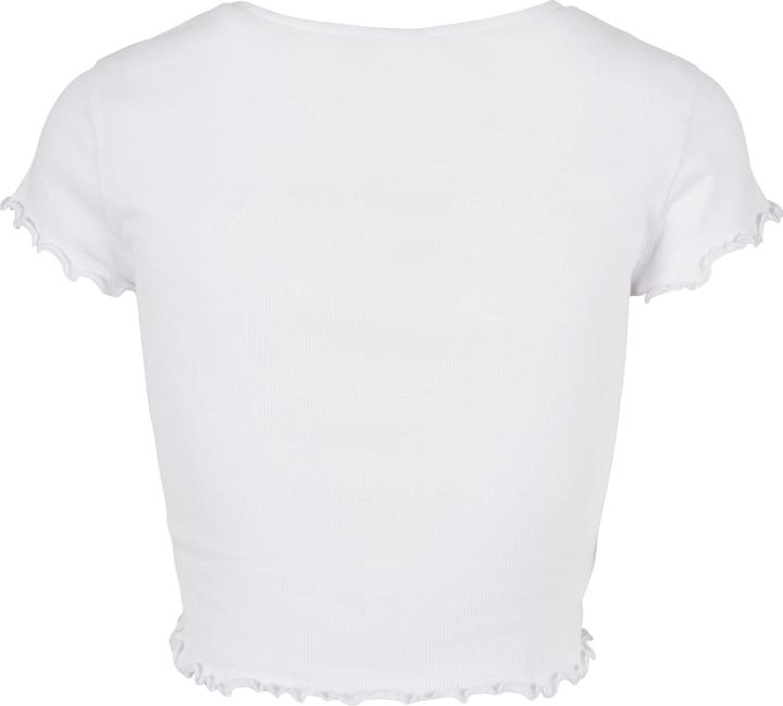 Image du produit Urban Classics Ladies Cropped Button Up Rib Tee (S, L)