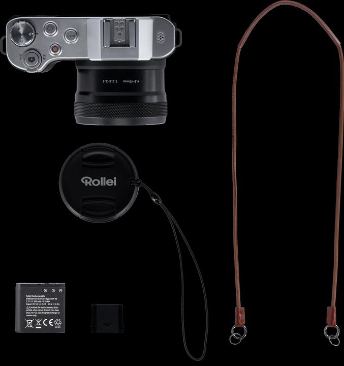 Actual product image Rollei Powerflex 10x Retro I 64 MP Digitalkamera mit 4K (64 Mpx, 1/2.8")