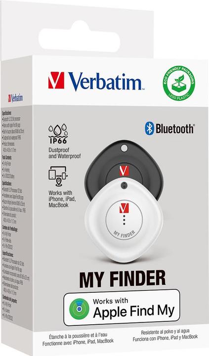 Actual product image Verbatim 1x2 My Finder Coin Bluetooth Item Finder b/w 32134 (iOS)