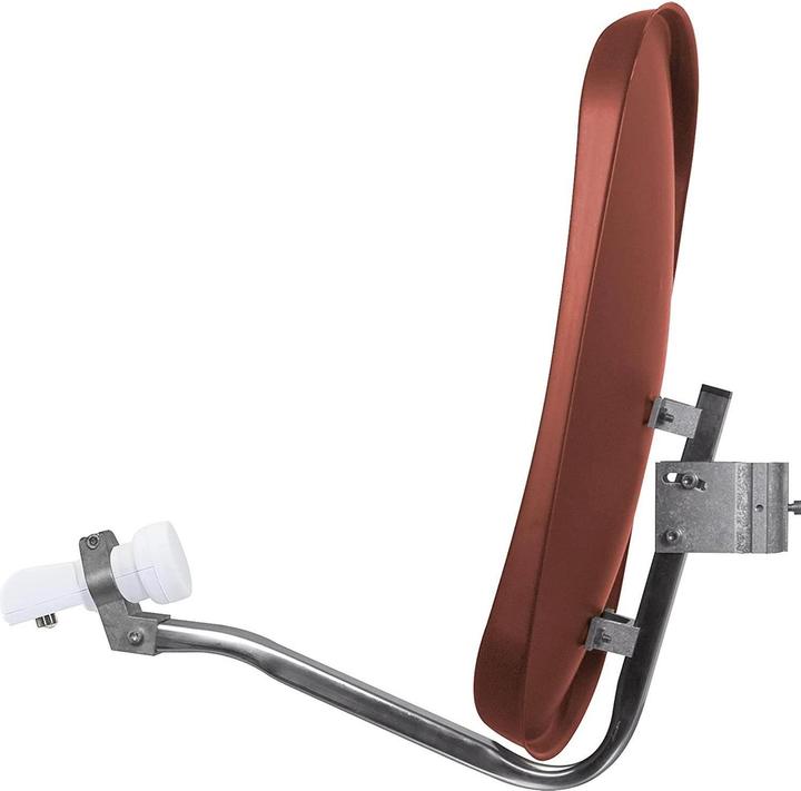 Actual product image TechniSat TV Sat DigiDish 45 Twin, Brick Red (Parabolic antenna, 0.70 dB, DVB-S / -S2)