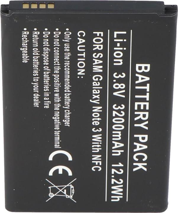 Produktbild AccuCell Akku Samsung Galaxy Note 3, Note III, B800BE, B800BU, mit NFC