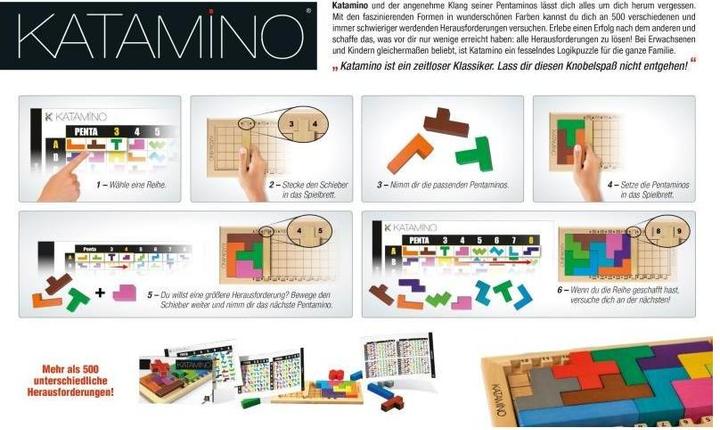 Image du produit Gigamic GIGD2016 - Katamino, jeu de casse-tête, pour 1-2 joueurs, à partir de 8 ans (DE-Monoausgabe) (Allemand)