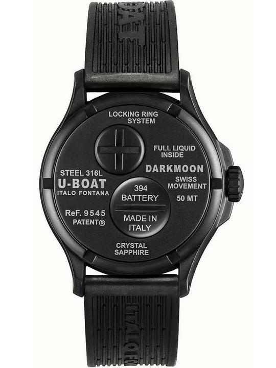 Immagine prodotto U-Boat 9545 Orologio da uomo Darkmoon Black PVD 40mm 5ATM (Orologio da polso analogico, 40 mm)