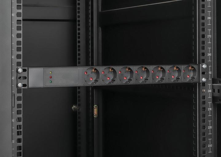 Image du produit Intellinet Bloc multiprise 19" 7x / PDU, contact de protection, 1 U, avec protection contre les surtensions