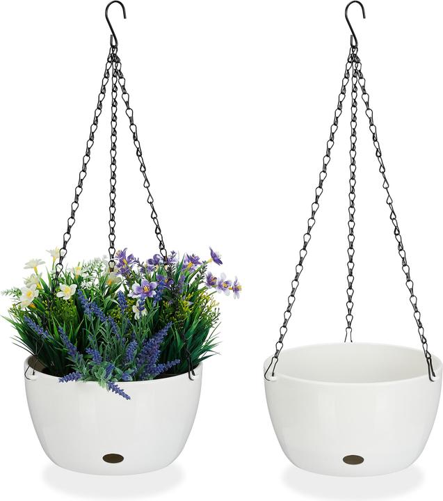Actual product image Relaxdays 2x hanging basket (24 cm)