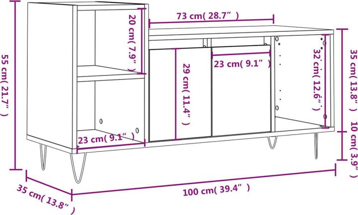 Produktbild VidaXL Lilian (100 x 35 x 55 cm)