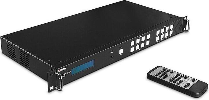 Immagine prodotto Lindy Matrice 4x4 HDMI 4K60 con scalatura del video wall Commutazione ininterrotta tra 4 display e 4